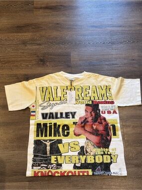 Valley Dreams Mike Boxing Graphic Tee - Yellow